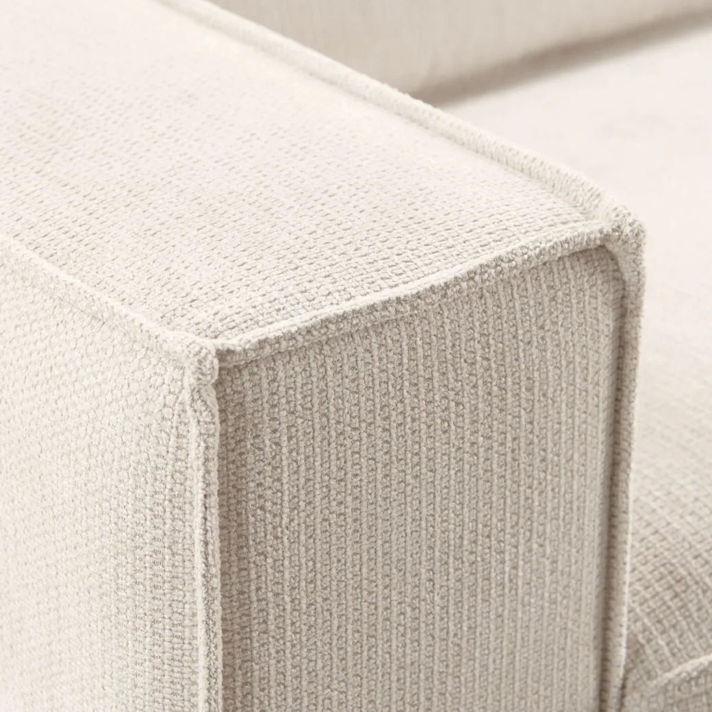 Online Pronto Wonen 2,5 zitsbank Barrio ecru 2x80 basic comfort