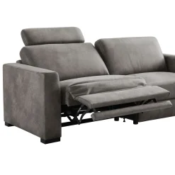 Outlet Pronto Wonen 3 zitsbank Muscolo donkergrijs relaxfunctie supreme comfort