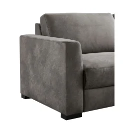 Outlet Pronto Wonen 3 zitsbank Muscolo donkergrijs relaxfunctie supreme comfort