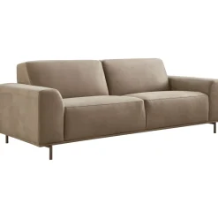 Discount Pronto Wonen 3 zitsbank Pantini microleder bruin excellent comfort