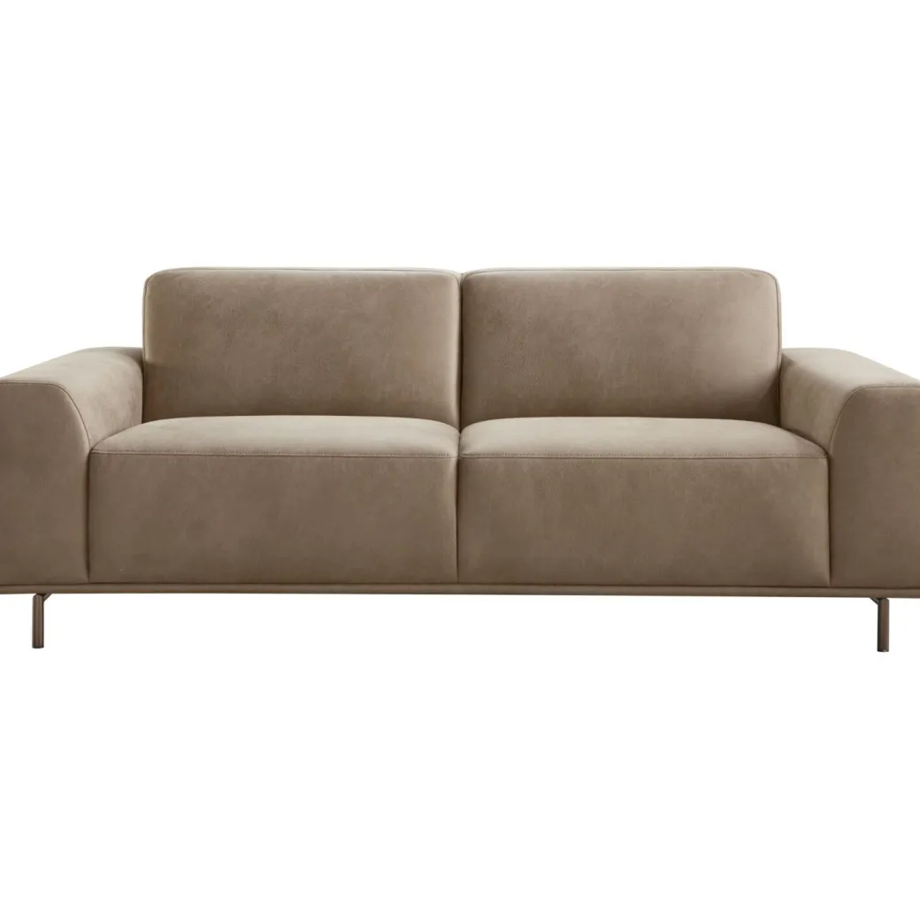 Discount Pronto Wonen 2,5 zitsbank Pantini microleder bruin premium comfort