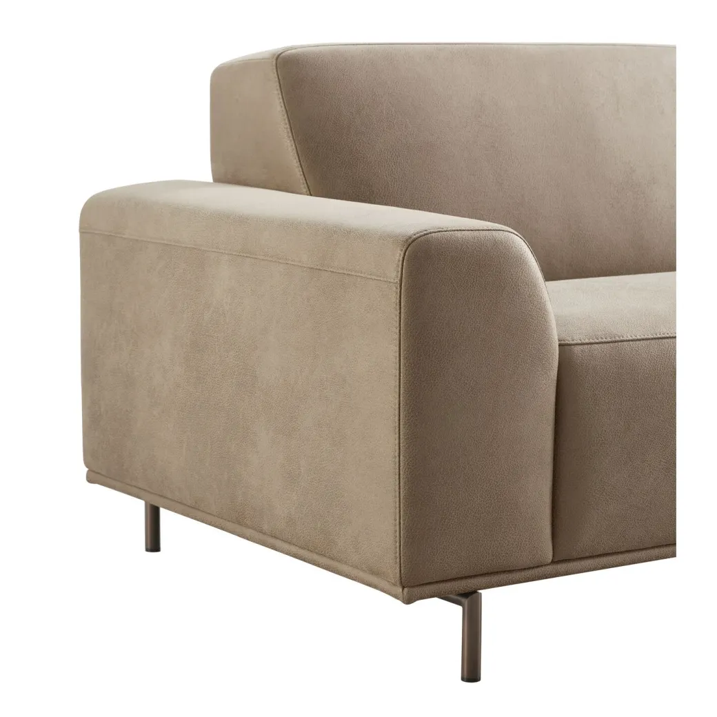 Discount Pronto Wonen 2,5 zitsbank Pantini microleder bruin premium comfort