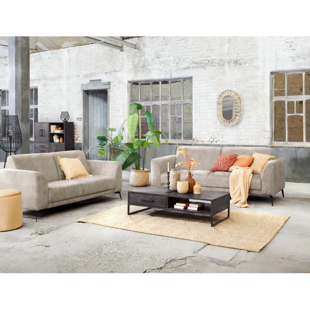 Online Pronto Wonen 3 zitsbank Provesano HR reflex zitting beige