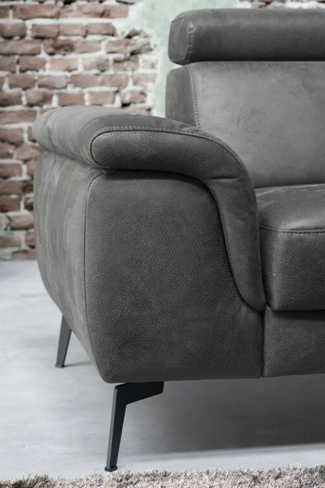 Clearance Pronto Wonen 3,5 zitsbank Tusari HR-schuim zitting antraciet