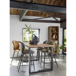 Clearance Pronto Wonen Barkruk Tantini microvezel cognac