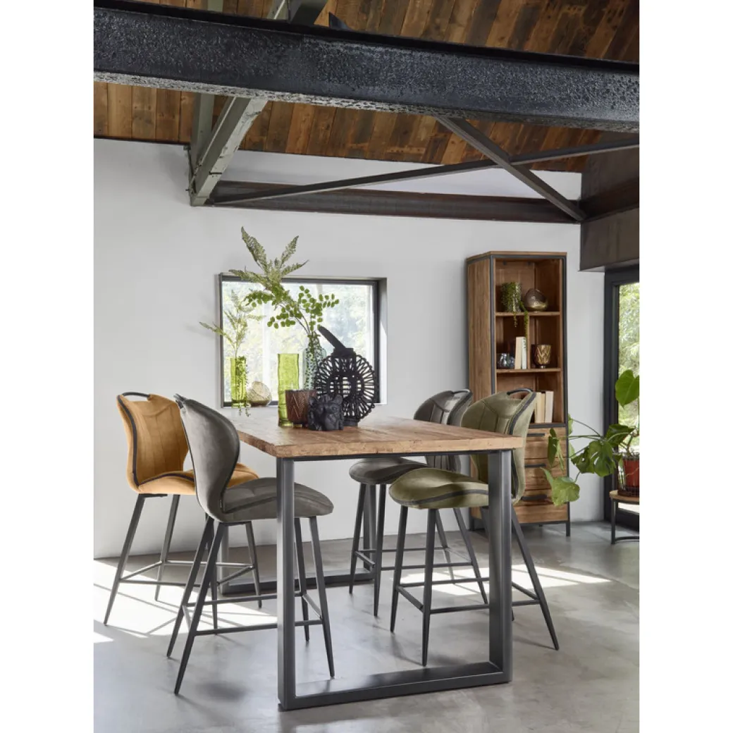Clearance Pronto Wonen Barkruk Tantini microvezel cognac