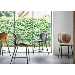 Clearance Pronto Wonen Barkruk Tantini microvezel cognac