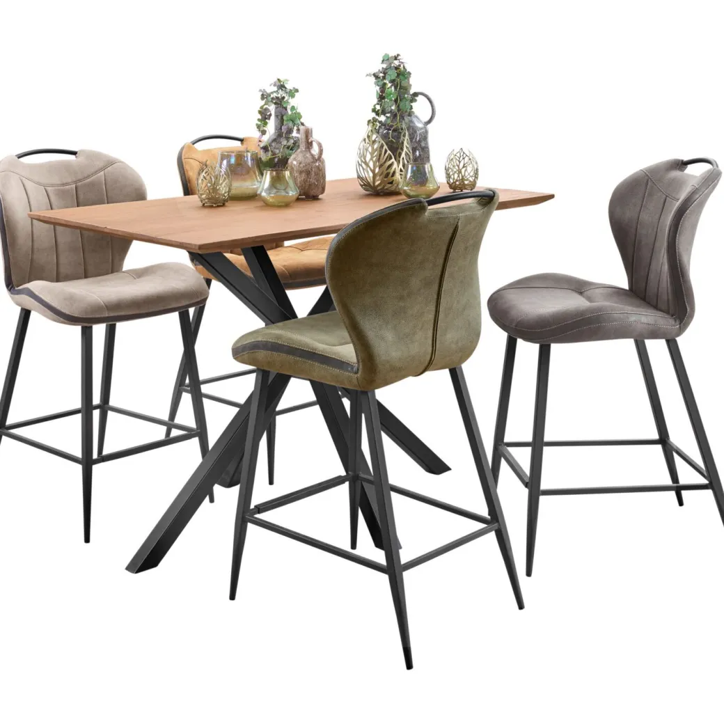 Clearance Pronto Wonen Barkruk Tantini microvezel cognac
