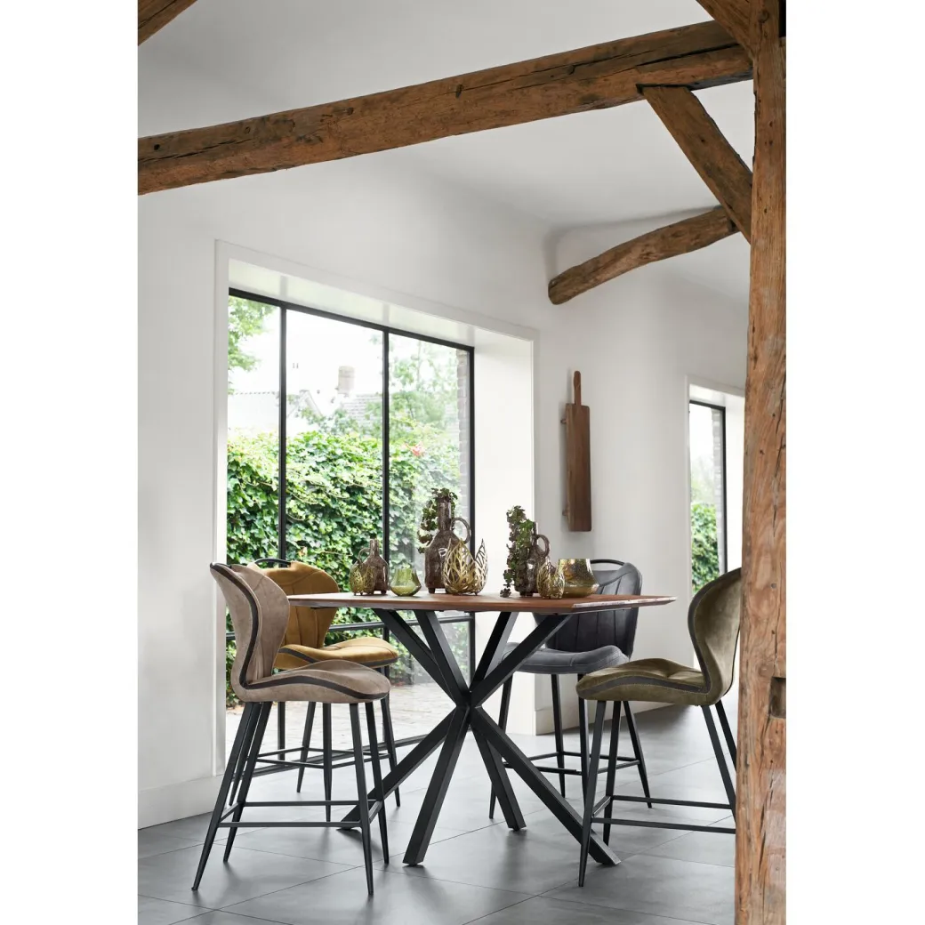 Clearance Pronto Wonen Barkruk Tantini microvezel cognac