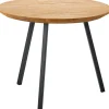 New Pronto Wonen Bijzettafel Aska teak 55 cm rond naturel brushed