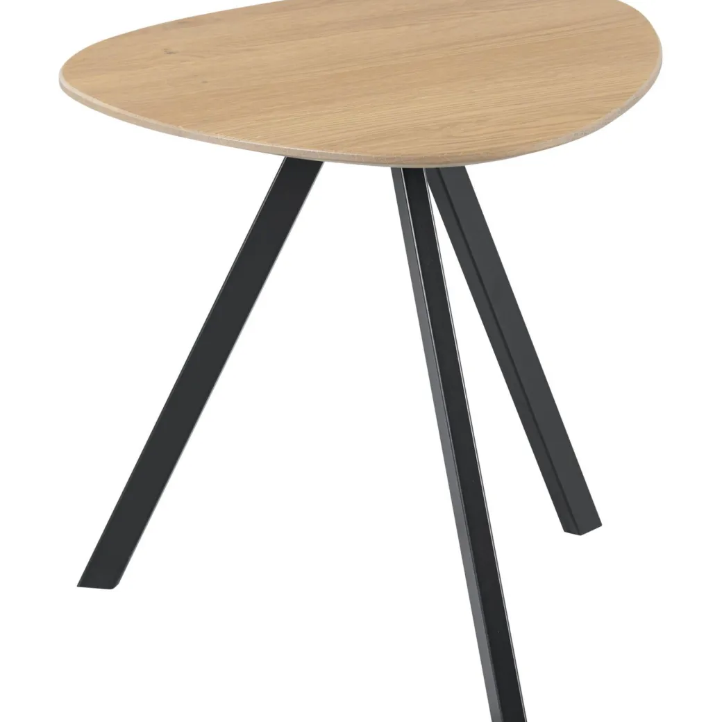 Best Pronto Wonen Bijzettafel Tavolo eikenhout 50x50 cm organisch bruin
