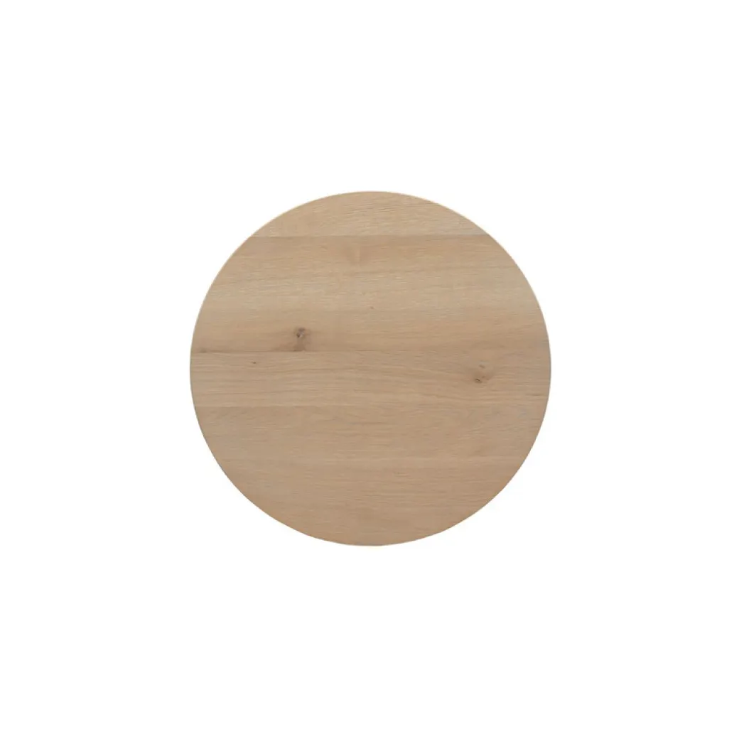 Online Pronto Wonen Bijzettafel Tavolo rond 60 eiken naturel grijs 3-poot