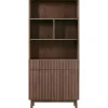 Outlet Pronto Wonen Boekenkast Arrosto eikenhout 203x90x45 cm Dark Roast