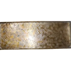 Clearance Pronto Wonen Decoratieschaal Trebbia 15x40 cm rechthoekig brons