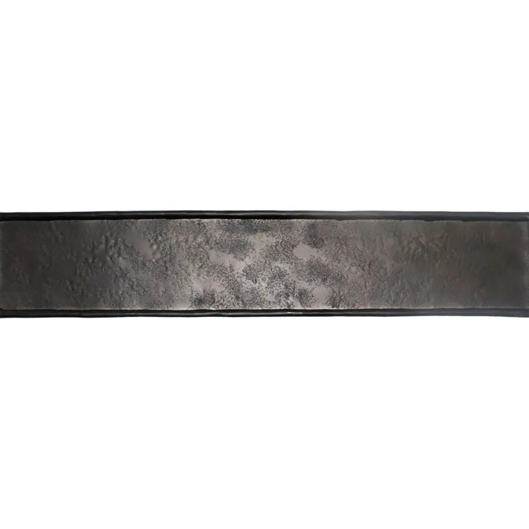 New Pronto Wonen Decoratieschaal Trebbia 7,5x38 cm rechthoekig zwart