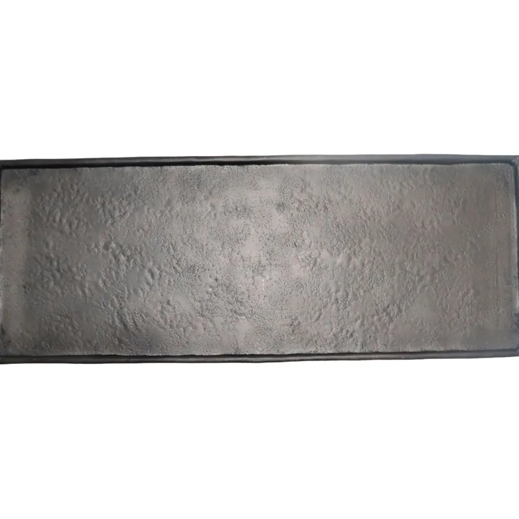 Discount Pronto Wonen Decoratieschaal Trebbia 20x60 cm rechthoekig zwart