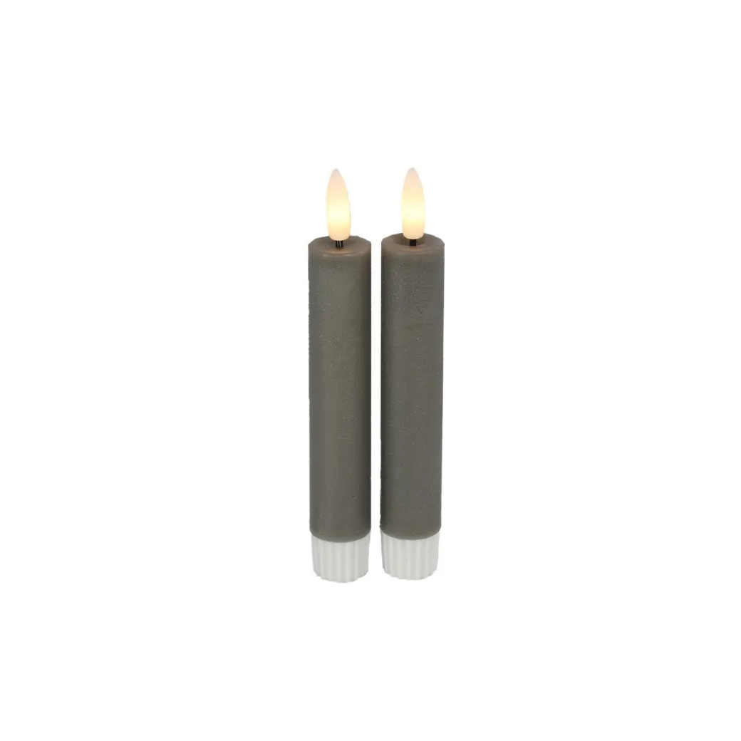 Best Pronto Wonen Dinerkaars Benevento Led small grijs rond set van 2