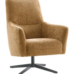 Outlet Pronto Wonen Draaifauteuil Duna okerbruin