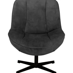 Sale Pronto Wonen Draaifauteuil Fortenza velvet antraciet