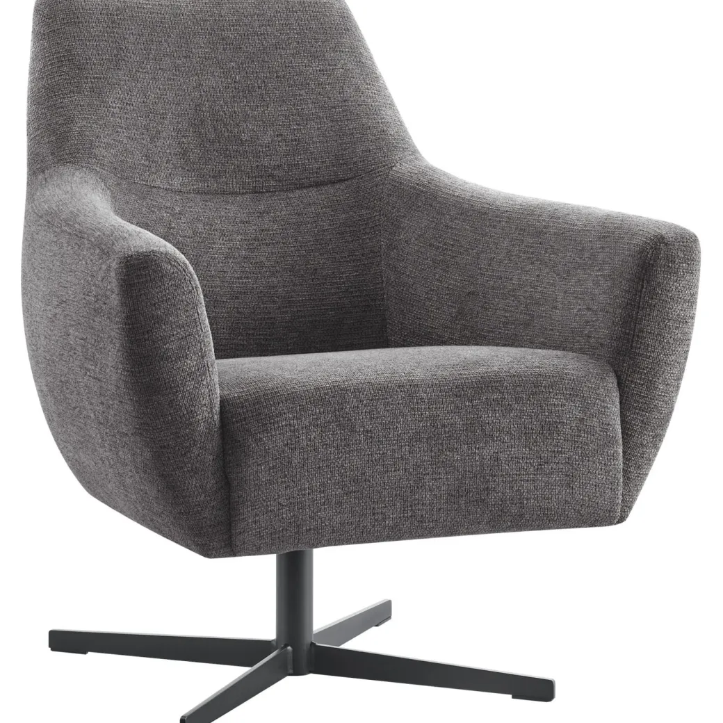 Online Pronto Wonen Draaifauteuil Gudo donkergrijs