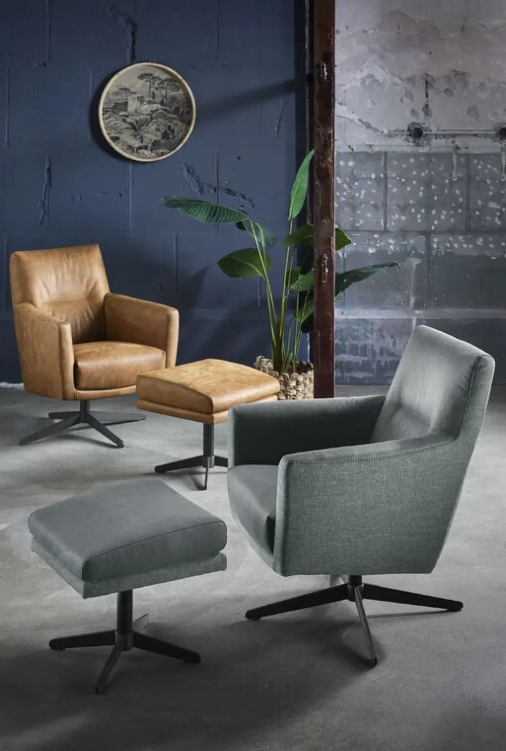 New Pronto Wonen Draaifauteuil Morini camel basic comfort