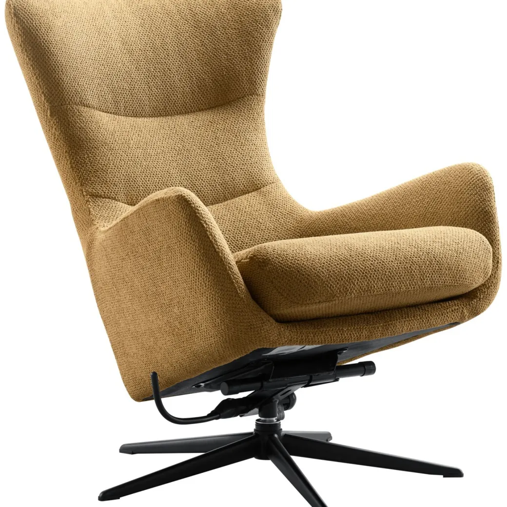 Discount Pronto Wonen Draaifauteuil Tronto bruin basic comfort