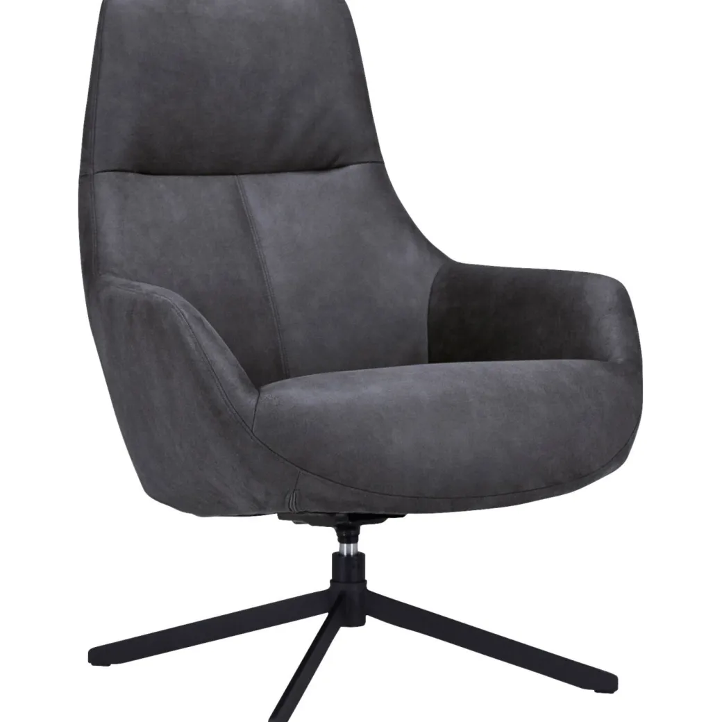 Best Pronto Wonen Draaifauteuil Vaneze microleder antraciet