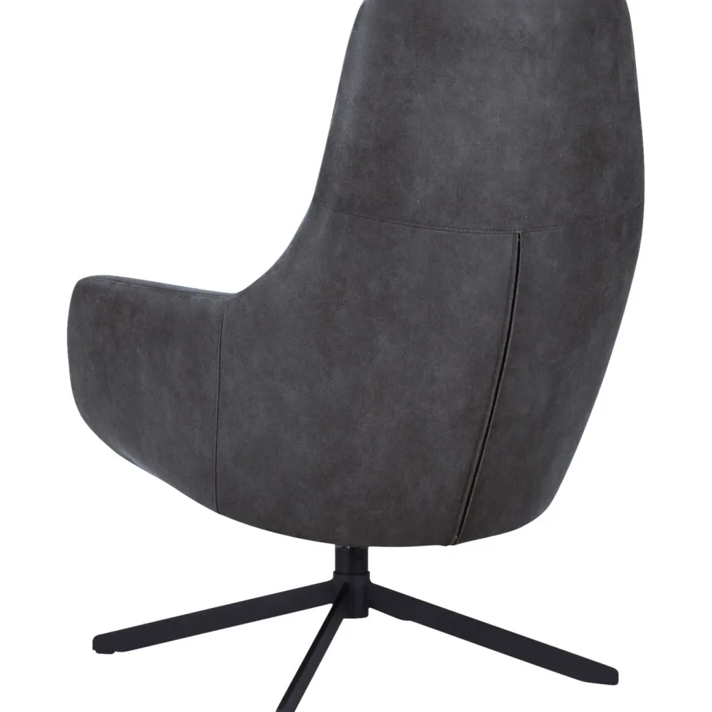 Best Pronto Wonen Draaifauteuil Vaneze microleder antraciet