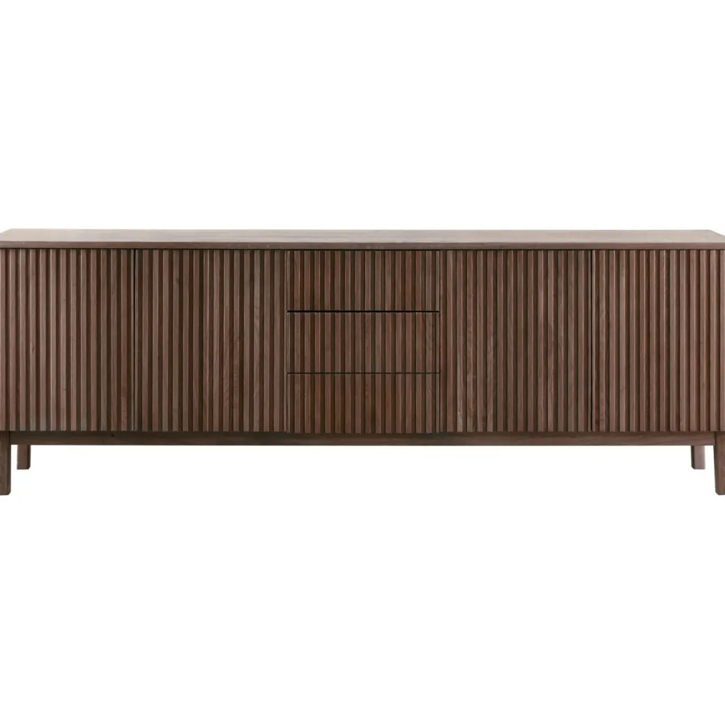 Sale Pronto Wonen Dressoir Arrosto eikenhout 76x225x45 cm Dark Roast