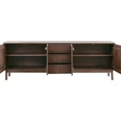 Sale Pronto Wonen Dressoir Arrosto eikenhout 76x225x45 cm Dark Roast