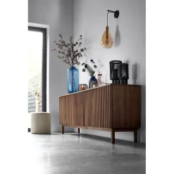Sale Pronto Wonen Dressoir Arrosto eikenhout 76x225x45 cm Dark Roast