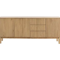 Online Pronto Wonen Dressoir Arrosto eikenhout 76x180x45 cm light roast