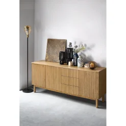 Online Pronto Wonen Dressoir Arrosto eikenhout 76x180x45 cm light roast