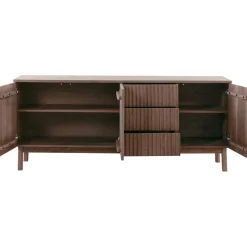 Online Pronto Wonen Dressoir Arrosto eikenhout 76x180x45 cm Dark Roast