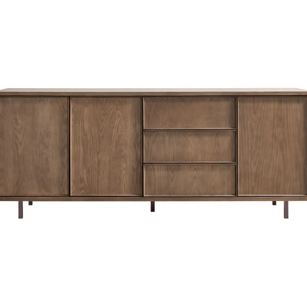 Best Pronto Wonen Dressoir Calvo 80x200x45 cm bruin