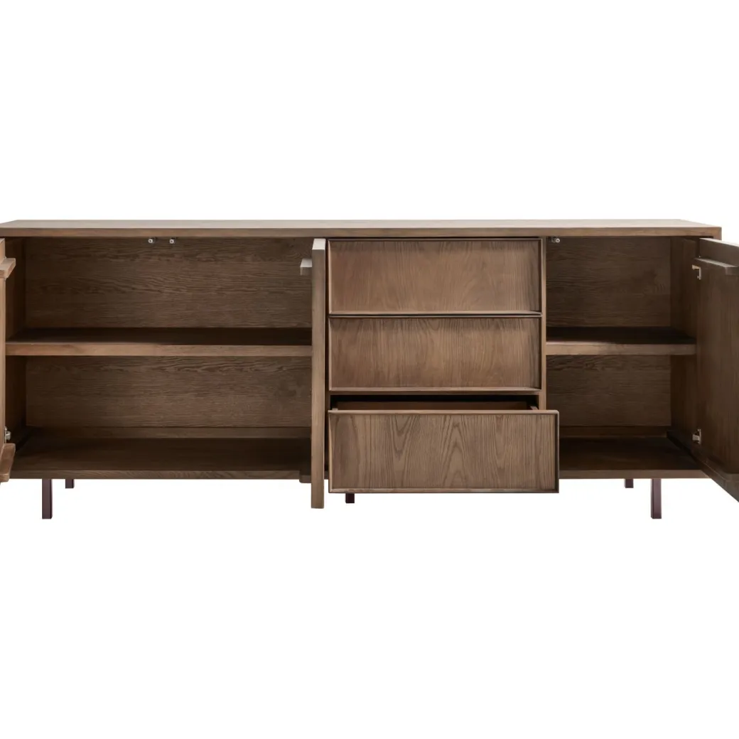 Best Pronto Wonen Dressoir Calvo 80x200x45 cm bruin