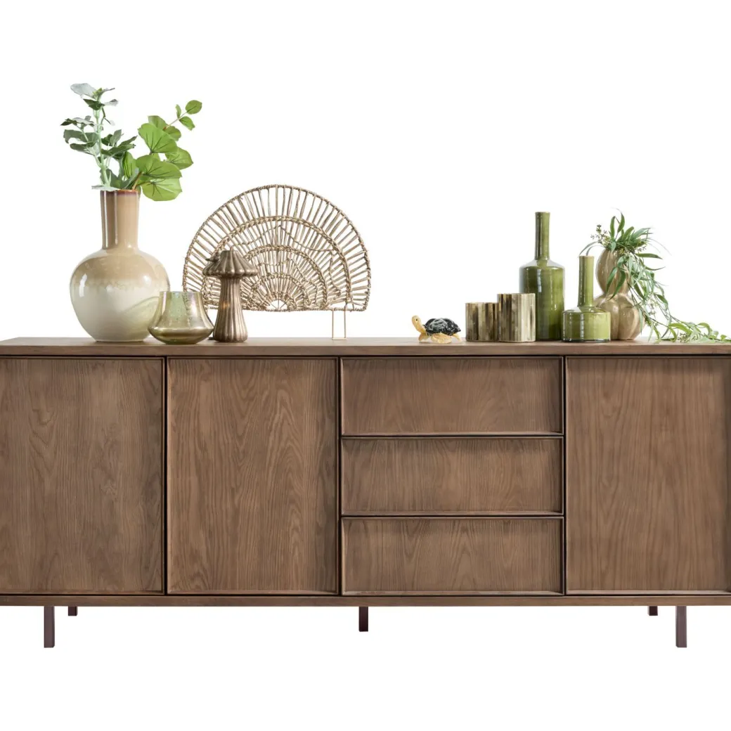 Best Pronto Wonen Dressoir Calvo 80x200x45 cm bruin