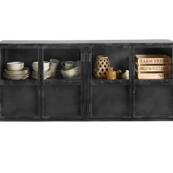 Discount Pronto Wonen Dressoir Carpino (180 cm) metaal glas
