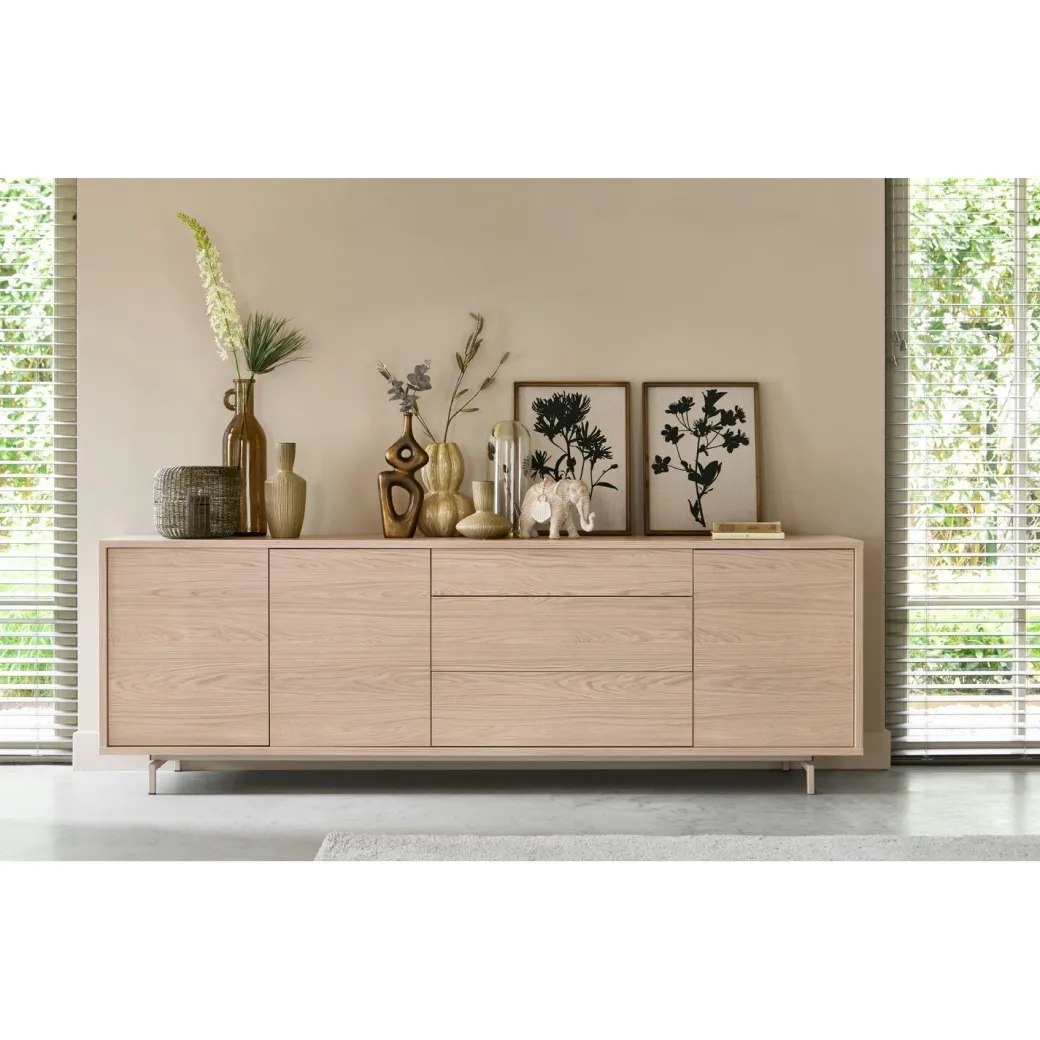 Hot Pronto Wonen Dressoir Famosa 76x228x45 cm bruin