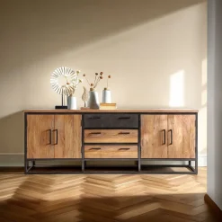 Clearance Pronto Wonen Dressoir Mesola (220 Cm) mango natural