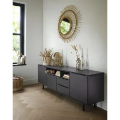 Outlet Pronto Wonen Dressoir Nero (180 cm) noir decor