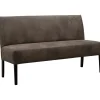 Outlet Pronto Wonen Eetkamerbank Avanza 150 cm microleder donkergrijs