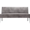 Discount Pronto Wonen Eetkamerbank Avanza 170 cm microleder grijs