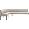 Best Pronto Wonen Eetkamerbank links Cenare 294 cm microleder lichtgrijs