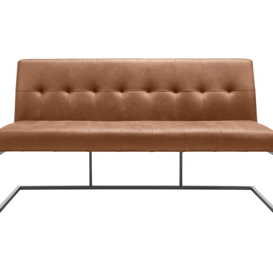 Best Pronto Wonen Eetkamerbank Oro 170 cm microleder bruin
