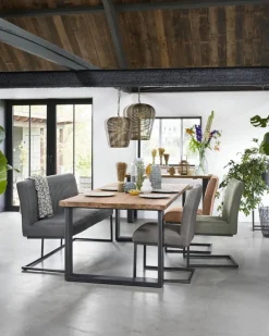 Clearance Pronto Wonen Eetkamerbank Parantino 170 cm grijs