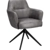 Best Pronto Wonen Eetkamerstoel Balestro draaibaar microleder antraciet