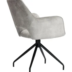 Online Pronto Wonen Eetkamerstoel Buco draaibaar velvet lichtgrijs
