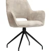 Hot Pronto Wonen Eetkamerstoel Buco draaibaar velvet beige