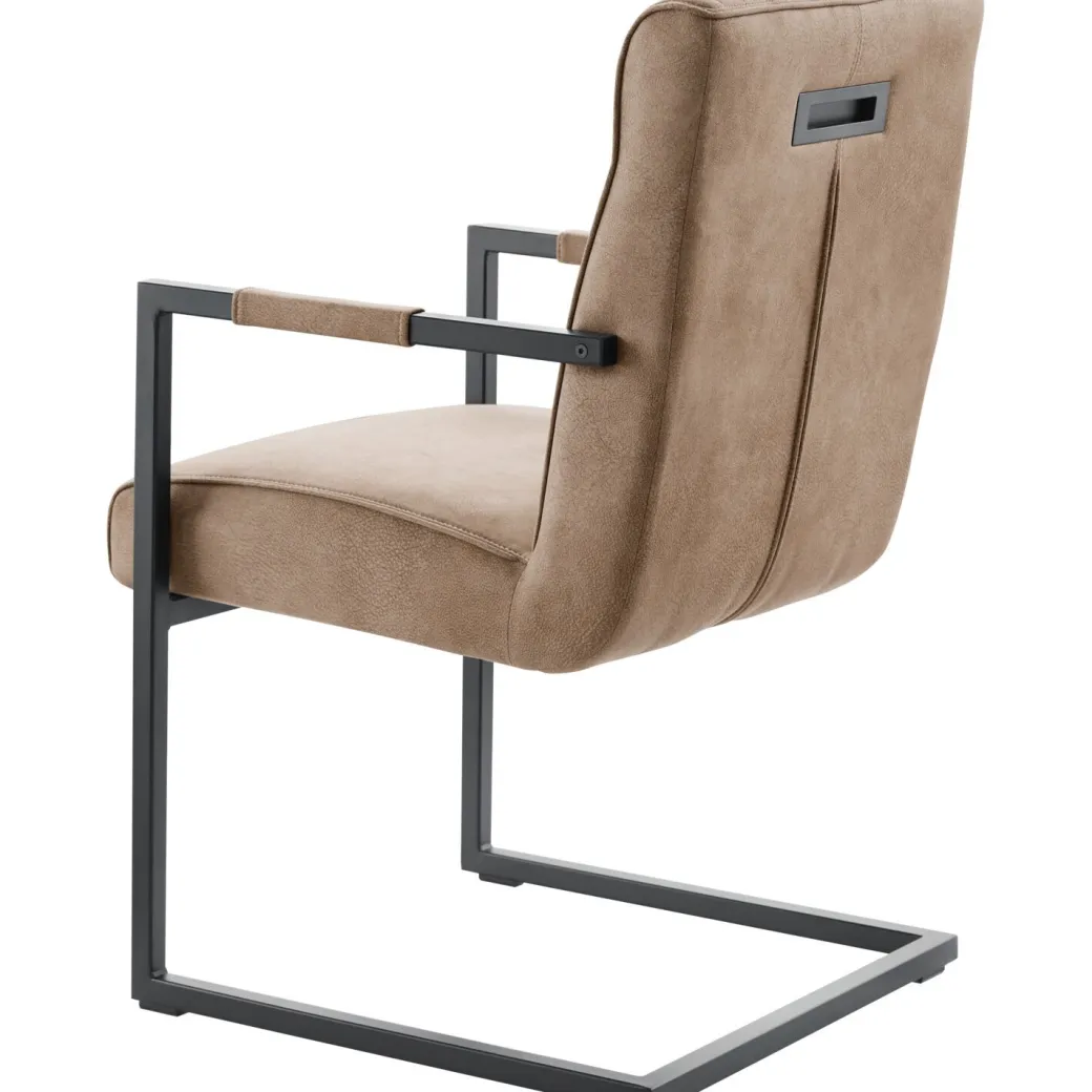 Clearance Pronto Wonen Eetkamerstoel Dantero microvezel taupe